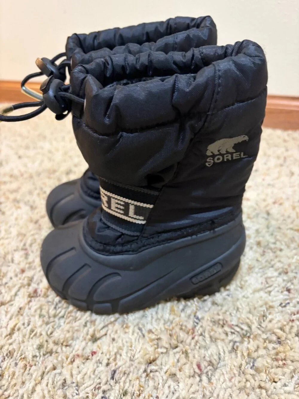 Sorel Youth Cub Kids Winter Snowboots Snow Boots Black